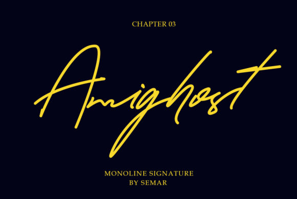 Amighost: A Nostalgic Handwritten Font for Makers