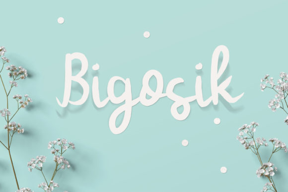 Bigosik: A Cheerful Handwritten Font for Editorial Design