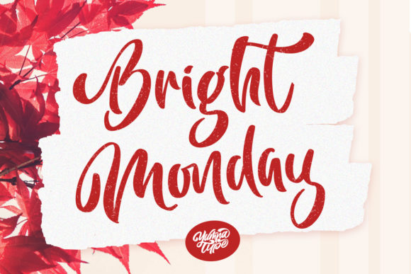 Bright Monday: A Charming Script Font for Web Design