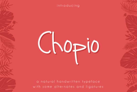 Chopio: A Charming Handwritten Font for Small Business