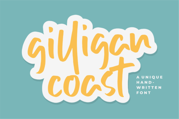 Gilligan Coast: A Handwritten Font for Authentic Branding