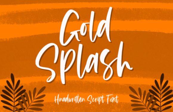 Gold Splash: A Premium Handwritten Font Review