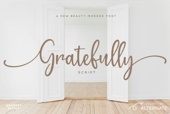 Gratefully: The Script Font for Clear Campaigns