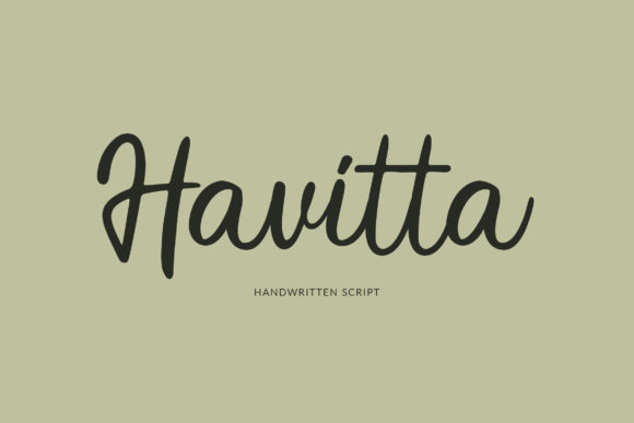 Havitta: A Sweet Handwritten Font for Classy Branding