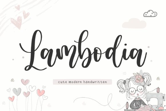 Lambodia: A Sweet Handwritten Font for Small Business Branding
