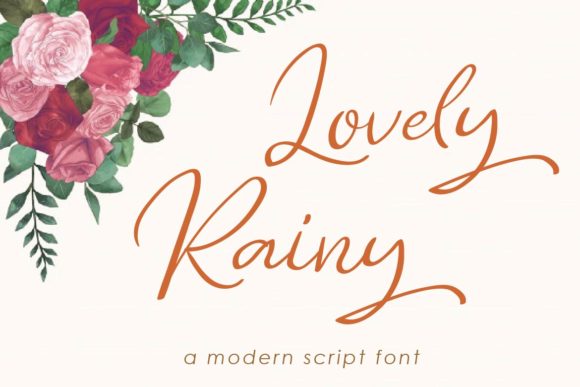 Lovely Rainy: A Script Font for Small Business Branding