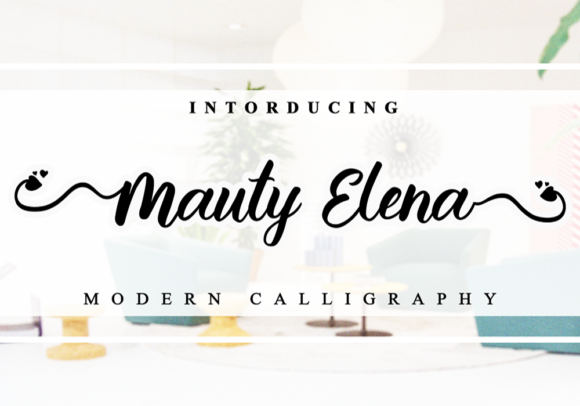 Mauty Elena: A Charming Script Font for Crafters