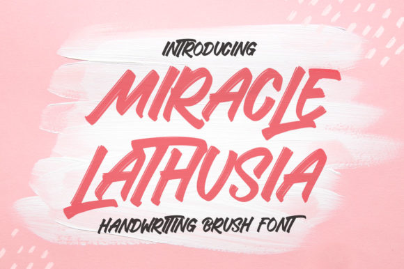 Miracle Lathusia: The Handwritten Font for Authentic Branding