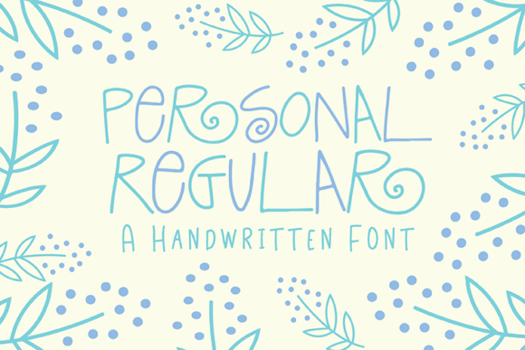 Personal Regular: A Friendly Handwritten Font for Editors
