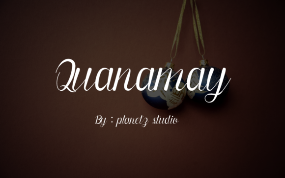 Quanamay: A Handwritten Font for Crafters