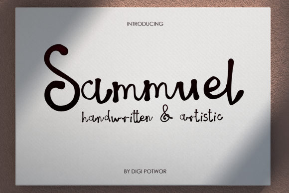 Sammuel: A Handwritten Font for Editorial Elegance
