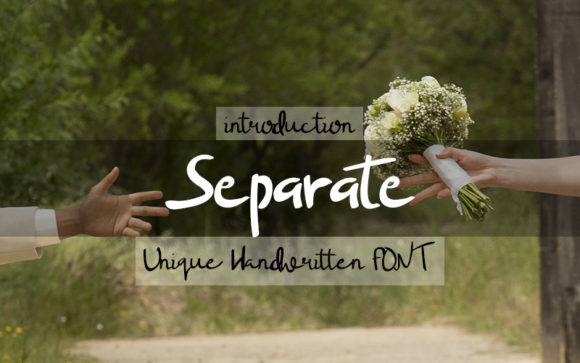 Separate: A Bouncy Handwritten Font for Your Brand