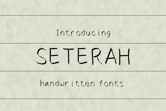 Seterah: A Handwritten Font for Modern Web Design