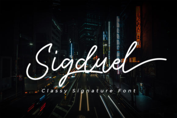 Sigduel: A Premium Handwritten Font for Modern Branding