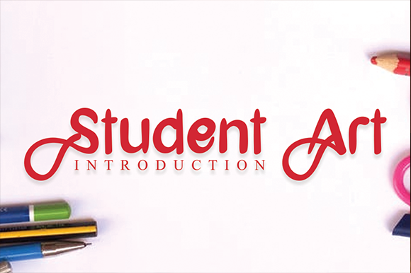 Student Art: A Handwritten Font for Editorial Design