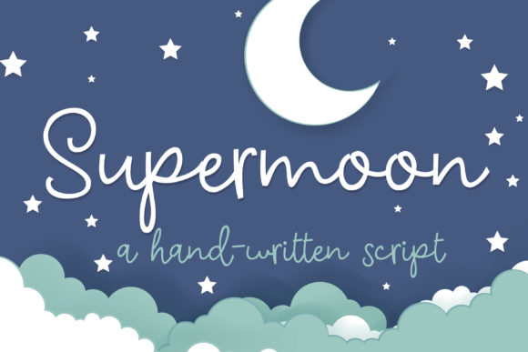 Supermoon: A Sweet Handwritten Font for Editorial Design